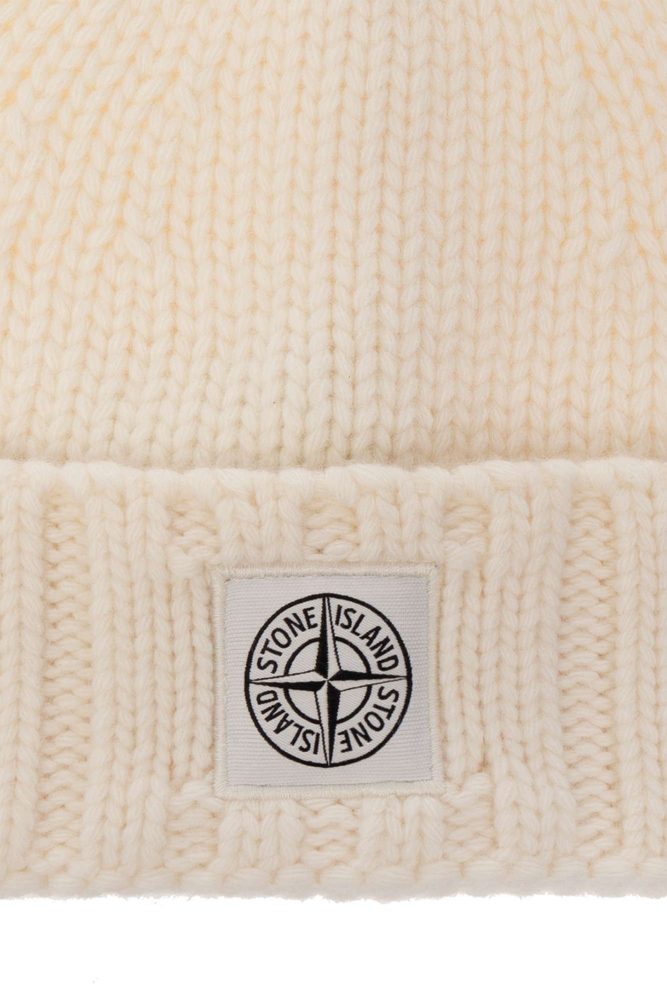 White Beanie with logo Stone Island - Vitkac Canada